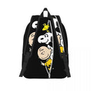 Axyaa Snoppy Canvas Backpack for Middle High College School Students