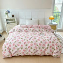 Axyaa Striped Cotton Duvet Cover for Queen/King Size Double Bed - Single Bed Kids Cover