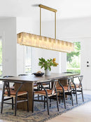 Axyaa Marble Crystal Pendant Lights for Elegant Dining Room Decor