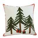 Axyaa Christmas Reindeer Pillow Cover Embroidered Home Decoration 45x45cm