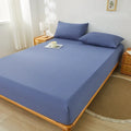 Axyaa Double/Queen Fitted Mattress Cover, Solid Color, Anti-Mite - 200X220cm