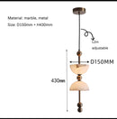 Axyaa Vintage Copper Pendant Light for Bedroom, Dining Room, Entryway & Study