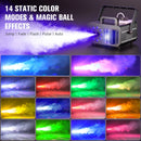Axyaa 1200W RGB LED Fog Machine with Magic Ball Effect Lights