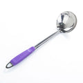 Axyaa Stainless Steel Ladle Strainer with Plastic Handle and Handing Hole