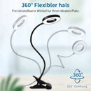 Axyaa LED Clip Desk Lamp: Flexible Dimmable for Study, 3 Color Temperatures, Eye Protection