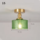 Axyaa Glass Pendant Ceiling Lamp for Kitchen Bedroom LED Lights Fixtures E27