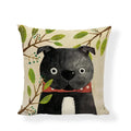 Linen Print Pillowcase 45X45CM Wildlife Collection by Axyaa