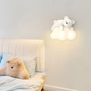 Axyaa Polar Bear Cloud Wall Lamp for Nursery Decor