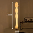 Axyaa Minimalist LED Floor Lamp, Remote Control Dimming, Nordic Ins Style