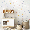 Axyaa Geometric Dot Brush Spot Wall Decals for Kids Playroom Nursery Decor