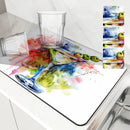 Axyaa Square Anti-Slip Absorbent Drain Pad for Dishes and Cups