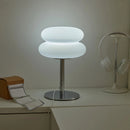 Axyaa Creamy Style Table Lamp with USB Plug, Tri-Color Dimming for Bedroom, Living Room