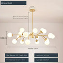 Axyaa Nordic Molecular Chandelier for Stylish Dining Room and Living Space