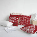 Axyaa Christmas Couch Pillows 45x45 Modern Xmas Home Decor Sofa Cushions