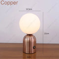 Axyaa Tricolored LED Ball-on-cylinder Rechargeable Lamp Touch Desk Light