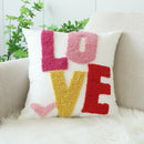 Axyaa Velvet Jacquard Embroidery Pillow Covers for Sofa Throw Headboard Decor
