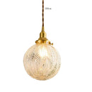 Axyaa Glass LED Pendant Lamp: Nordic Modern Home Indoor Lighting, Copper Hanglamp