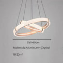 Axyaa Luxury Acrylic LED Pendant Chandelier for Home Decor