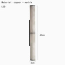 Axyaa Natural Marble LED Wall Lamp in Gold, Black, or Copper for Indoor Lighting