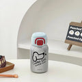 Axyaa Kawaii Dog Mini Thermos with Straw, 500ml Stainless Steel Thermal Cup