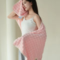 Axyaa Coral Fleece Bath Towel - Large Size, Unisex, Korean Style