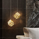 Axyaa Luxury Crystal Bedside Chandelier for Designer Living Room Wall & Hotel Bedroom
