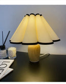 Axya Small Wood LED Table Lamp for Bedside Bedroom Dining Night Light