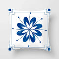 Blue Pattern Cushion Cover 45*45cm Pillowcase for Bedroom Sofa Home Decor by Axyaa