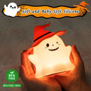 Axyaa RGB Ghost Night Light Rechargeable Lamp for Kids - Cute Halloween Desktop Decor