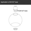 Axyaa Clear Glass Globe Lampshade with 1-5/8" Fitter Opening - Pendant Light Replacement