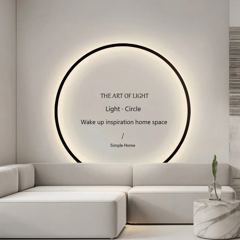 Axya Modern LED Round Wall Lamp for Home Decor and Lighting