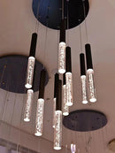Axyaa Modern Cylindrical Chandelier for Nordic Living Room, Indoor Lighting and Staircase
