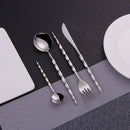Axyaa Stainless Steel Cutlery Set - Elegant, Mirror Finish, Dishwasher Safe