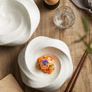 Axyaa White Ceramic Insulation Plate for Hotel Restaurant Tableware
