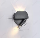 Axyaa Adjustable USB Wall Lamp for Bedroom Study, Minimalist LED Reading Light
