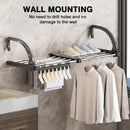 Axyaa Foldable Balcony Clothes Drying Rack - Portable, Retractable, and Space-Saving