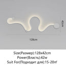 Axyaa Modern Minimalist LED Wall Lamp for Living Room, Bedroom, Headboard - Black/White