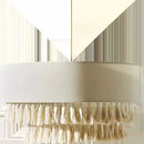Axyaa Bohemian Hemp Rope Tassel Pendant Light: Minimalist Art for Home Decor