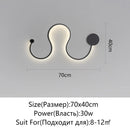 Axyaa Modern Minimalist LED Wall Lamp for Living Room Bedroom, Indoor Black White Light