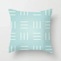 Axyaa Mint Green Geometric Print Lumbar Pillowcase