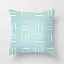 Axyaa Mint Green Geometric Print Lumbar Pillowcase