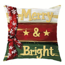 Axyaa Christmas Snowman Tree Pillowcase - Festive Home Decor & Holiday Gift