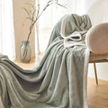 Axyaa Soft Flannel Blanket: All Season Lightweight Coral Fleece Throw for Sofa, Bed