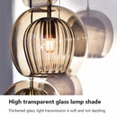 Axyaa Glass Ball Pendant Lamp for Restaurant, Bar, Bedroom - LED Hanging Light