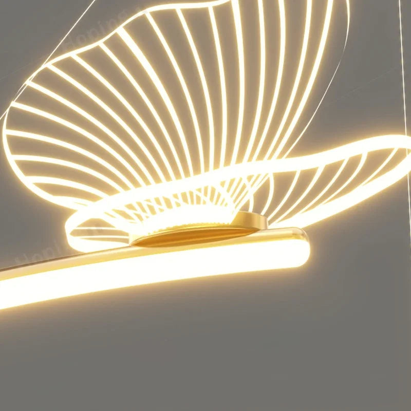 Axyaa Butterfly Ceiling Chandelier: Modern Minimalist Nordic Design Hanging Light Home Decor