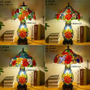 Tiffany Dragonfly Table Lamp Flower Art Deco by Axyaa