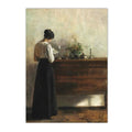 Moody Victorian Woman Portrait Wall Art Print by Axyaa