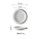 Axyaa Ceramic Pasta Soup Salad Dessert Plates Set for Molecular Cuisine Kitchen