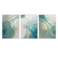 Luxurious Gilt Marble Art Print by Axyaa - Turquoise Gold Foil Texture For Home Decor