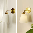 Axyaa Ceramic Nordic Wall Lamp with Switch, Vintage Sconce Light for Living Room